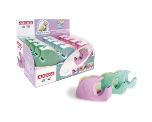 Dispenser bicolor pentru banda adeziva, 19 mm x 33 m, pastel, Arda, C1347P2