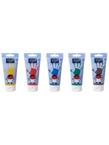 Guase pentru pictura cu degetele set 5 x 80 ml Lefranc & Bourgeois 807395