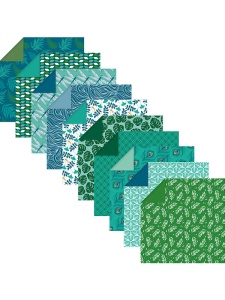 Hartie origami Vegetal chic 60 coli 70g 15X15cm Clairefontaine 95354C