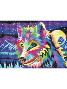 Kit broderie cu strasuri colorate Wolf DP Craft DSM-105118