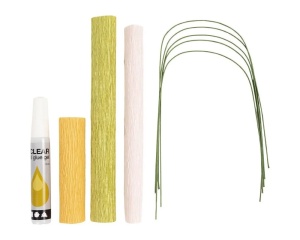 Kit creatie mini craft hartie creponata ramura de cires 977471 DIY