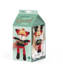 Kit creativ Amigurumi model Vulpea Gurumi pentru crosetat 140 mm Graine Creative 420258