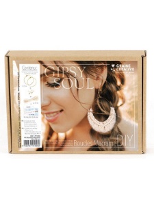 Kit creativ cercei macrame Graine Creative, 90 x 50 mm, cod 791056