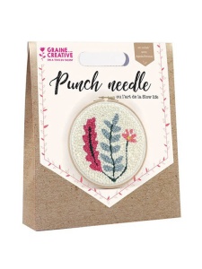 Kit Creativ cu Tehnica Punch Needle model Vegetal 20 cm Graine Creative 420202