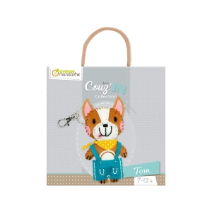 Kit Creativ de Cusut pentru Copii model Tom the Dog Avenue Mandarine KC087C