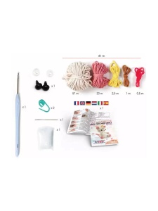 Kit crosetat Amigurumi Pisica Unicorn Graine Creative 420221