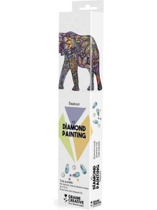 Kit cu Strasuri model Elefant 30 x 30 cm Graine Creative 117035