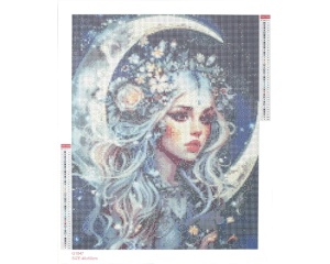 Kit cu Strasuri model Luna 40 x 50 cm 117058 Graine Creative