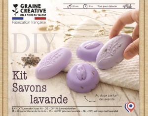 Kit modelaj de sapun, model flori de lavanda, Graine Creative 200529
