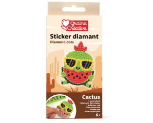 Kit Mozaic cu Strasuri, model Cactus 750281 Graine Creative