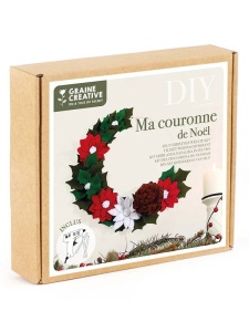 Kit ornamental coronita de Craciun Graine Creative, cod 420056