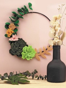 Kit ornamental coronita din fetru Graine Creative 420049
