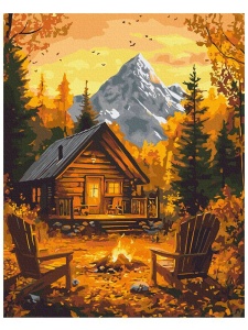 Kit pictura pe numere Autumn Warmth of the Hearth 54169