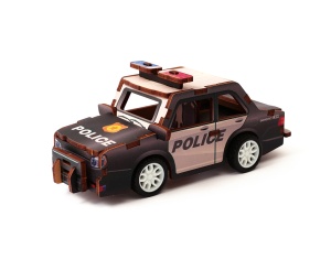 Macheta 3D masina de politie din lemn Graine Creative 651061