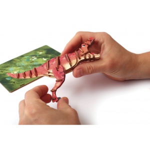 Macheta 3D Tyrannosaurus din lemn Graine Creative 651056