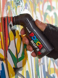 Marker MOP'R PCM-22 cu vopsea multisuprafata, 3 - 19 mm, UNI Posca