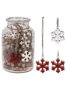 Ornament fulg de nea 2 culori iarna ER8177