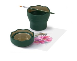 Pahar Pliabil pentru Spalat Pensule Clic & Go Faber Castell