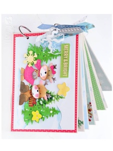Panglica decorativa satin, set 6 x 2 m, motive de Craciun Dp-Craft DPTA-045