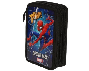 Penar neechipat Spiderman, albastru, 3 compartimente, KMSM9999, Pigna