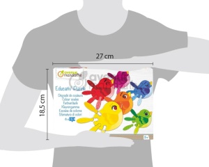 Puzzle educativ model Pasari in nuante de culori My Mandarine, cod PU019C