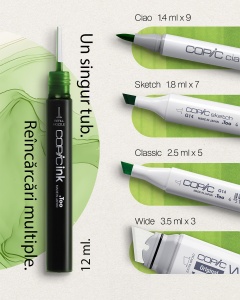 Rezerva cerneala Copic Ink pentru markere Copic Ciao si Sketch 12 ml - Img 3