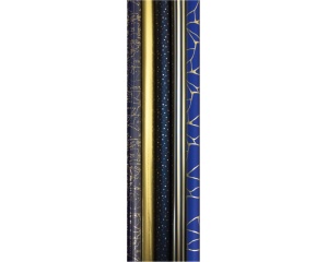 Rola de Hartie pentru Impachetare Cadou Ambalaj 80g 2x0,7m Model Noapte Albastra Clairefontaine 212864C