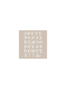 Sablon decorativ Litere Gotice AS-532 Cadence