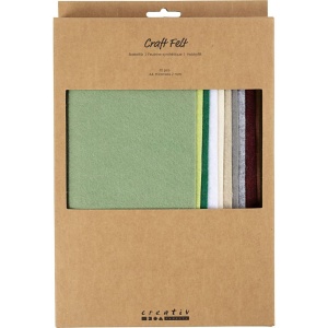 Set 10 coli fetru A4, 2 mm, Natural, 45528