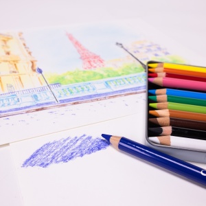 Set 12 Creioane Pastel Cutie Metal Conte 2181 - Img 5
