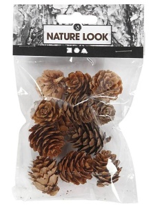 Set 12 Mini-Conuri de Brad Nature Look 20-30 mm Creativ Company 50250
