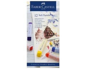 Set 12 pasteluri Soft Faber Castell 128312