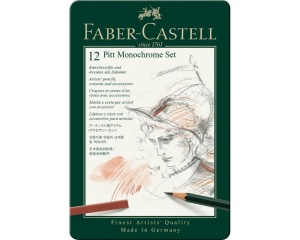 Set 12 piese Pitt Monochrome Faber Castell 112975