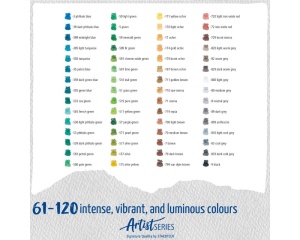 Set 120 creioane colorate acuarelabile Mars Artist, cutie metalica, 104-M120, Staedtler
