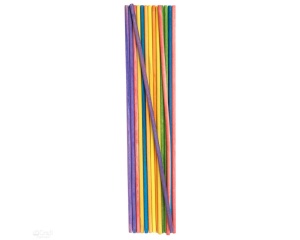 Set 15 buc. baghete rotunde din lemn colorate 0,5 x 30 cm DP Craft KSPA-016