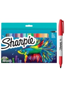 Set 18 Markere permanente Fish Sharpie 2201230