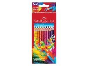 Set 24 Creioane Colorate Triunghiulare Ergonomics Faber-Castell FC116544 - Img 1