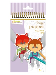 Set 24 Figurine de colorat Graffy Puppet Emotii Avenue Mandarine GY137C