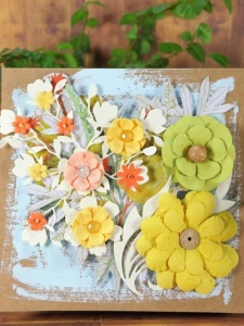 Set 24 flori de hartie 2,4cm pastel Dp Craft cekp-054