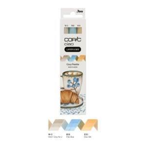 Set 3 markere cu cerneala pe baza de alcool, Copic Ciao Layer & Mix Paleta de Culori Cozy, 220750305 - Img 4