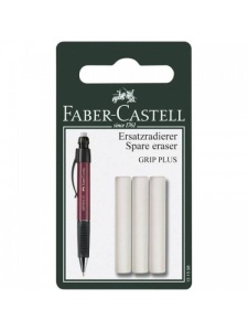Set 3 radiere pentru Grip Plus Faber Castell 131598