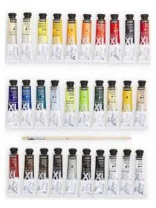 Set 30 x 20 ml Culori de ulei fine XL Oil + 1 pensula Pebeo 920236
