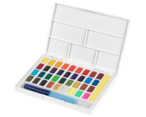 Set 36 de Culori in Cutie de Plastic Acuarele Studio Faber Castell 169736