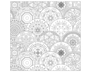 Set 4 planse Art Therapy model Mandala 25 x 25 cm Phoenix 0212040671S3
