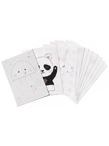 Set 40 Foi de carton perforat pentru cusut F2324