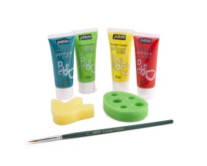 Set 4x20ml Guase+Accesorii Dinozauri Primacolor 636707 Pebeo