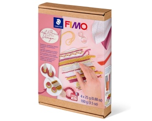 Set 4x25g fimo + accesorii pentru realizarea efectului tricot si impletituri 8025 HTC6 Staedtler