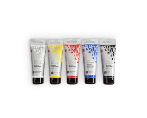 Set 5 culori acrilice Sonnet, 75 ml, pentru studiu si amestecuri cromatice, 2841484