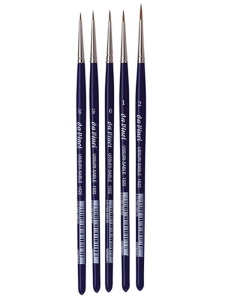 Set 5 pensule cu varf din fire naturale da Vinci 5257
