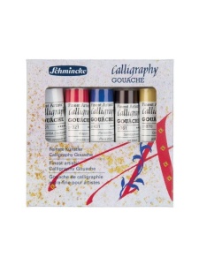 Set 5 x 20ml Gouache Calligraphy Schmincke 72705